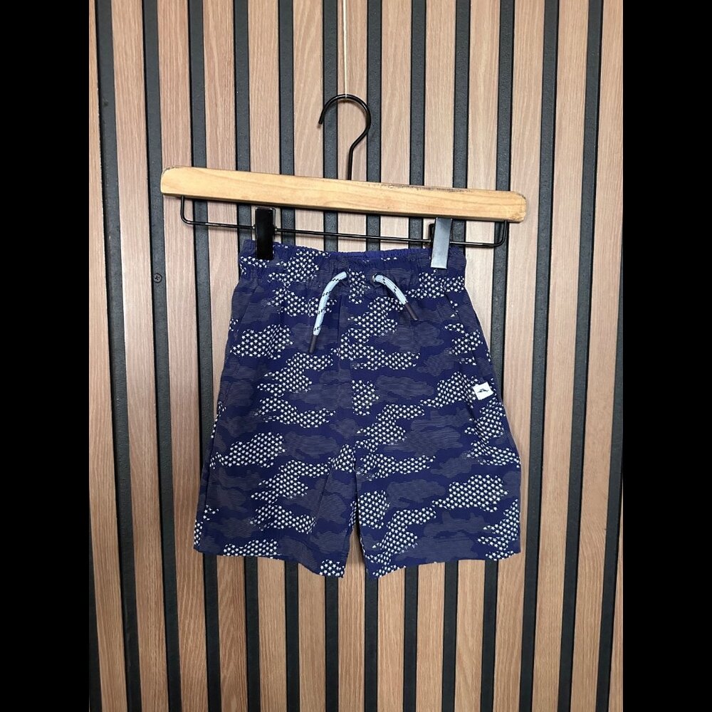 Tommy Bahama Shorts 3-4T Boys Blue Stars Camouflage Art Swim Trunks